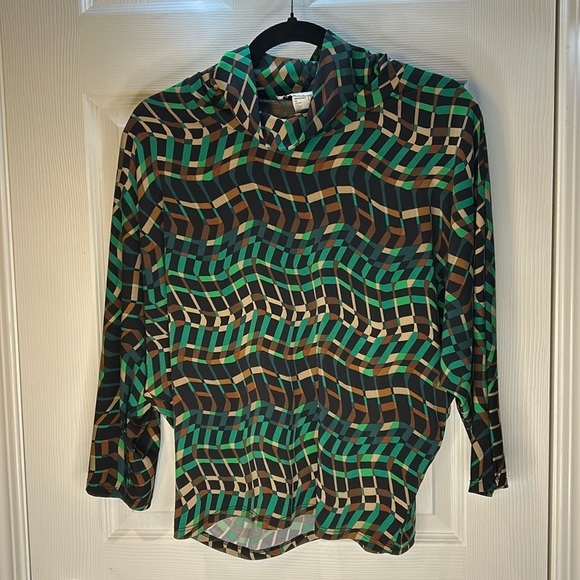 Joseph Ribkoff Abstract Print Top Dolman Sleeve O/S - Picture 5 of 13